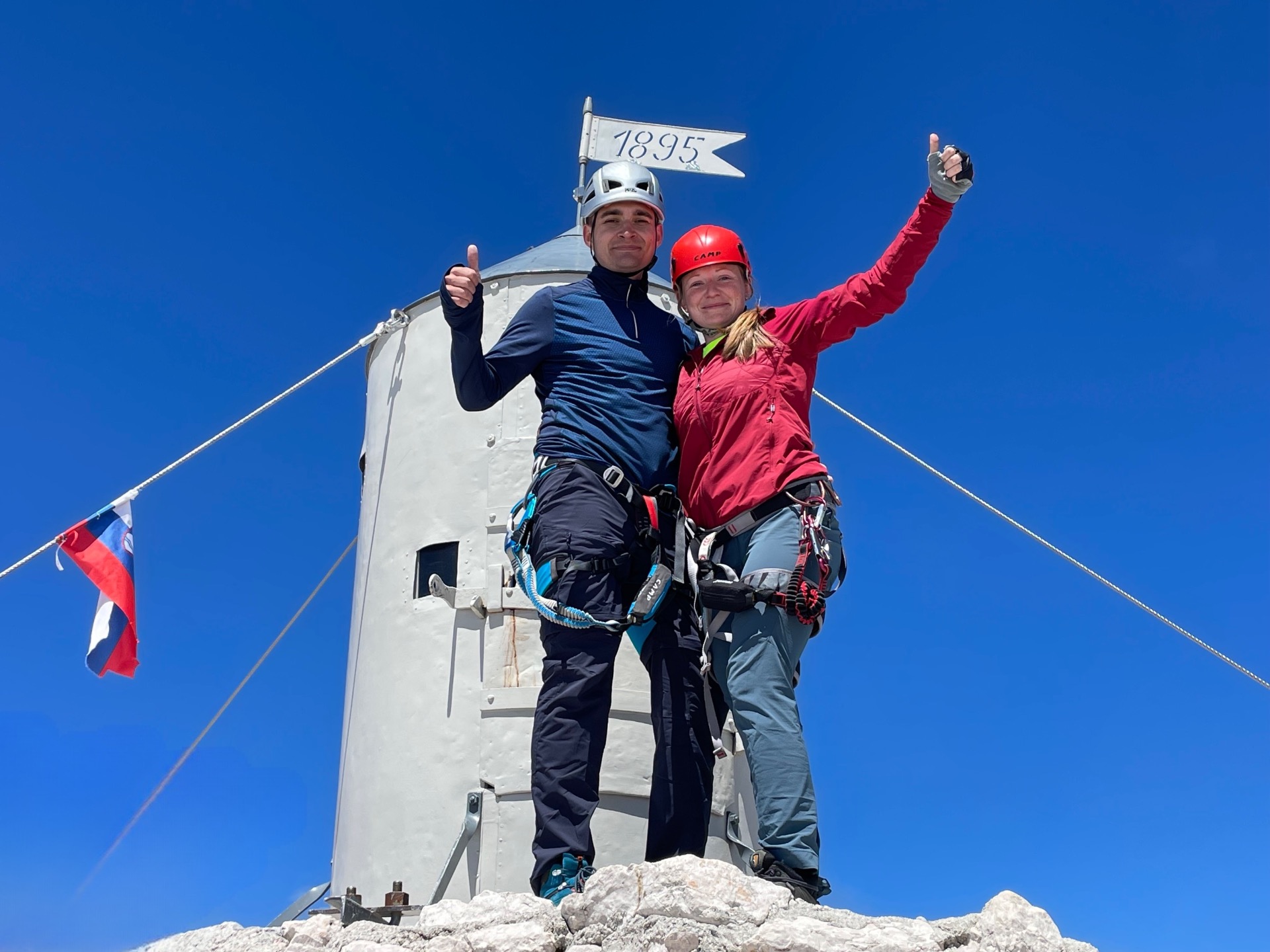 Lucie a Tomáš ve Slovinsku na Triglavu