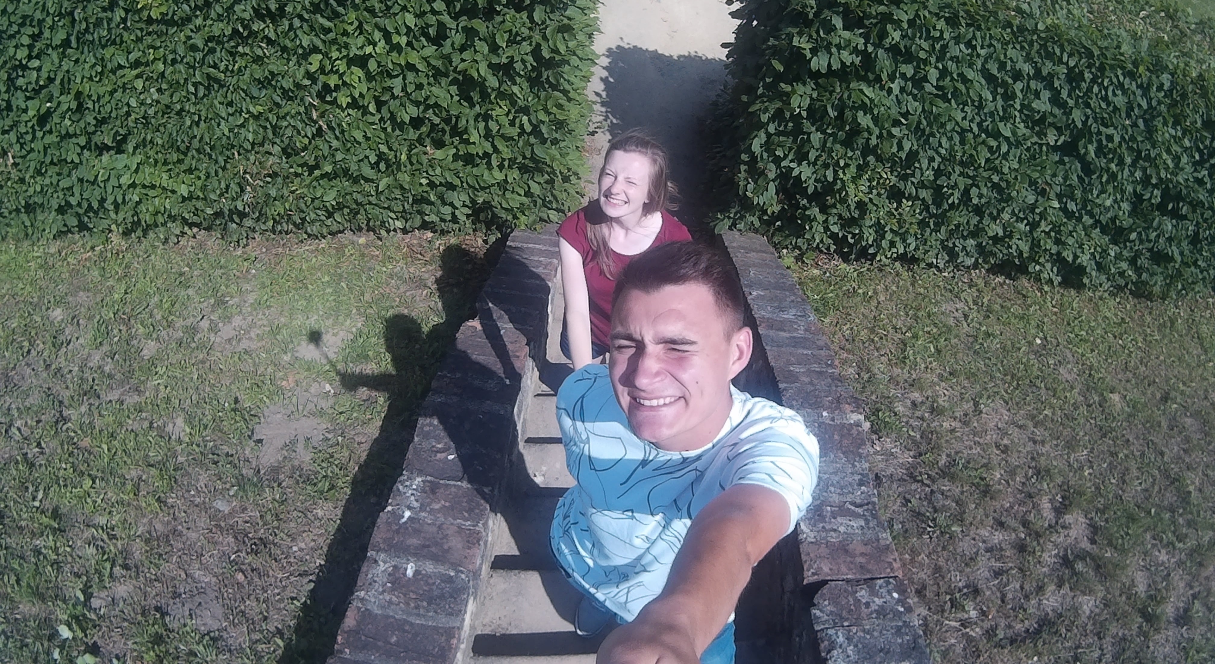 Lucie a Tomáš v Kunštátě na zámku